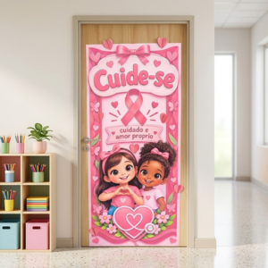 PAINEL PARA PORTA — OUTUBRO ROSA